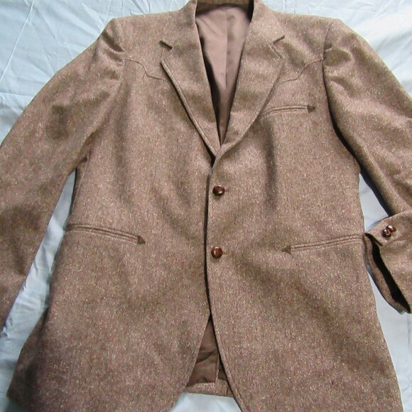 Mens Vtg Circle S Ranch and Western Wear Blazer / Jacket Sz 44L